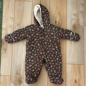 OshKosh B'gosh Brown Floral Snowsuit